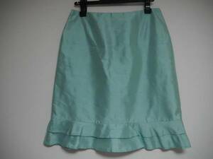  new goods paper tag less * blue girl BLUGIRL Anna Molinari! silk skirt * size I42*.. packet 205 jpy shipping 