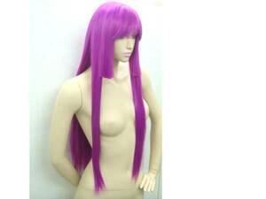 ( бесплатная доставка ).. sama cut длинный распорка парик (hime-TF лиловый фиолетовый парик сеть есть ) парик Halloween komike аниме манга маскарадный костюм 