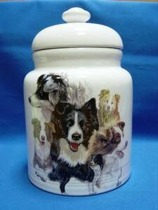 * border collie canister L size *