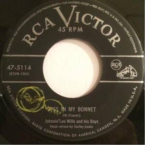 US Orig JOHNNIE LEE WILLS 7inch BEES IN MY BONNET ロカビリー