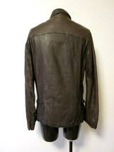 品 GIORGIO BRATO　LAM LEATHER ZIP UP / BROWN / 48_画像2