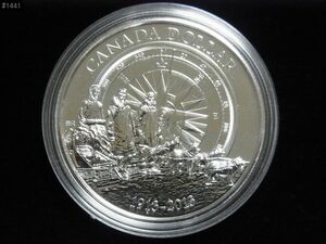 ★カナダ　北極探検100周年記念　1ドル銀貨　2013年発行★#1441