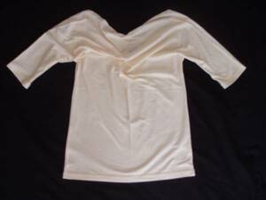 DKNY short sleeves cut and sewn P good cream color 