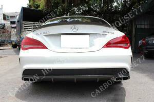 ★BENZ W117 CLA180 250 AMG カーボン リア ディフューザー カバー 《貼付タイプ》 2013-2015☆