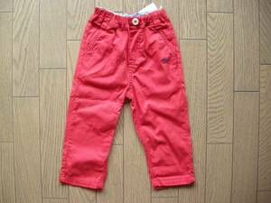 [ new goods ] glasses embroidery attaching folding return pants 80 red 