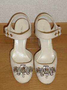 miumiu MiuMiu Swarovski sandals!!