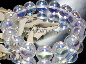 アクアオーラクリスタル天然水晶 数珠 10ミリ天然石 S~Lサイズの商品画像