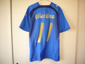 プーマ イタリア代表ジラルディーノ11番ユニフォーム青 Mサイズ