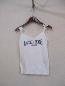 NAUTICA white print camisole (USED)20816