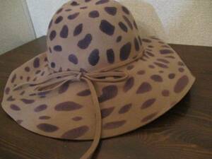 453 grams animal pattern felt hat (USED)122515s