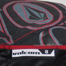 VOLCOM ボルコム ボードショーツ 黒 赤 W23 61cm 新品_画像2