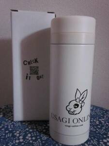 超レア非売品●クレイジーバニー*Rabbit*兎*ウサギ*USAGIONLINE*ステンレスボトル*携帯に便利*200ml*シック＆クールデザイン*入手困難