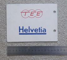 激レア！TEE　青リンドウ号、Helvetia号愛称版　金属製_画像2