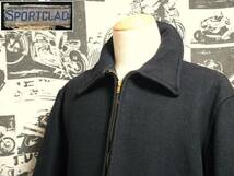 ☆美品☆Made in USA製アメリカ製ビンテージダークネイビーウールジャケットスポジャケットコの字留めUカン紺30s40s30年代40年代ヘラクレス_画像1