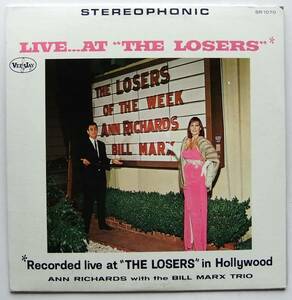 ◆ ANN RICHARDS with the Bill Marx Trio / Live at The Losers ◆ Vee Jay SR-1070 (color) ◆