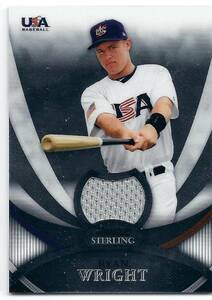 2010 Bowman Sterling Ryan Wright USA Jersey