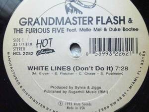 GRANDMASTER FLASH & MELLE MEL/White Lines/message Ⅱ