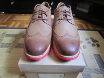 Cole Haan Lunargrand Wing Tip (コールハーン)　茶ピンク　新品_画像2