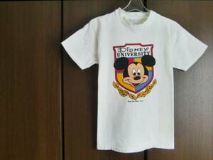 80's Champion ミッキー 染み込み Tシャツ 白 M ビンテージ 古着 USA