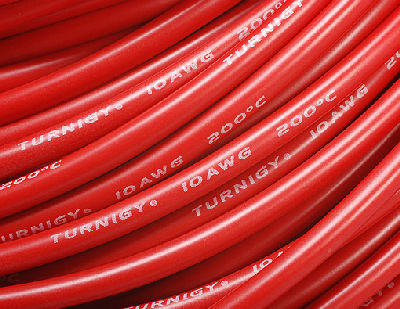 AquaPC★送料無料 激安Pure-Silicone Wire 10AWG (1mtr) RED★