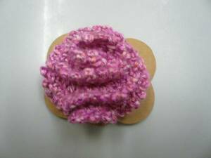 NY/ new / immediately *NY small articles author / hand made * rose barrette / knitting wool P