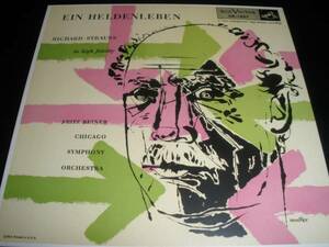 ライナー R シュトラウス 交響詩 英雄の生涯 Op.40 シカゴ交響楽団 RCA リヴィング・ステレオ リマスター オリジナル 紙 美品
