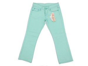 J3733* new goods *Shrim Pink* mint color 8-9 minute cropped pants S