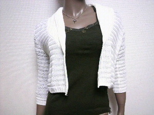  new goods /UNTITLED/ cardigan / white /2