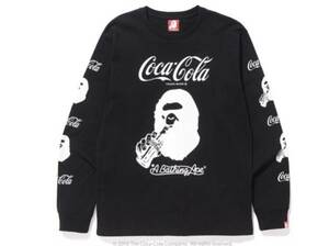 COCA-COLA BAPE APE TEE Ape Coca Cola long T COKE M