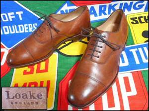 [ beautiful goods ] Britain made Loake low k strut chip leather shoes leather shoes 