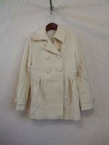 FREESSHOP white soft line coat (USED)10813)