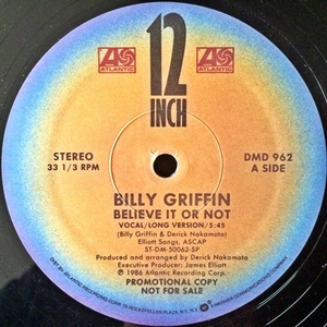 【Disco 12】Billy Griffin / Believe It Or Not