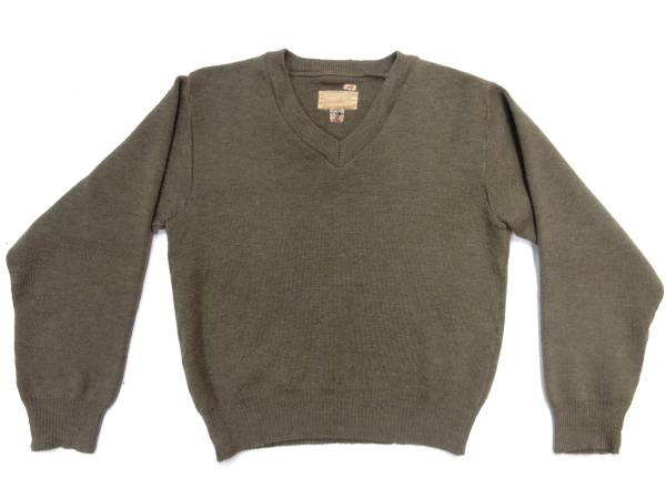 希少 90sヴィンテージ ミリタリーニット セーター イタリア製 ナイロンジャケット カウチン COOGI ラルフローレン ヨーロッパ カーキ