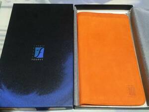 Jean Louis Foures Jean * Louis *fre leather made multi case boxed orange color *0