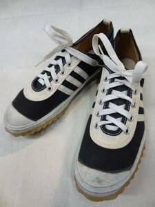  Vintage редкий USA производства 50S 60S белый чёрный 2 цветный Monotone цвет женский спортивные туфли неиспользуемый товар обувь редкость размер 4 лакросс 