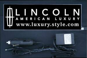 光る プレート 『リンカーン』LINCOLN EL発光ブルー