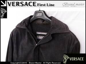 VERSACE Versace leather coat 44ιηE