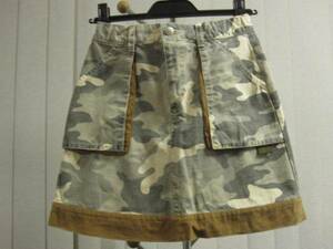  beautiful goods HAKKA KIDS is ka Kids mint girl*140cm camouflage Denim skirt 