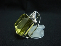 ☆　Ｋ１８ＷＧ　レモンクォーツペンダントヘッド　71.84ct　新品　☆_画像3