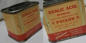 ビンテージ 缶 Oxalic Acid kb369