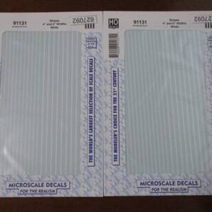 Microsxale Stripe White 4 6 Width Decal 2 Set NO627092