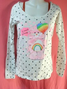 ＵＳＥＤ Care Bears Ｔシャツ 白/黒色