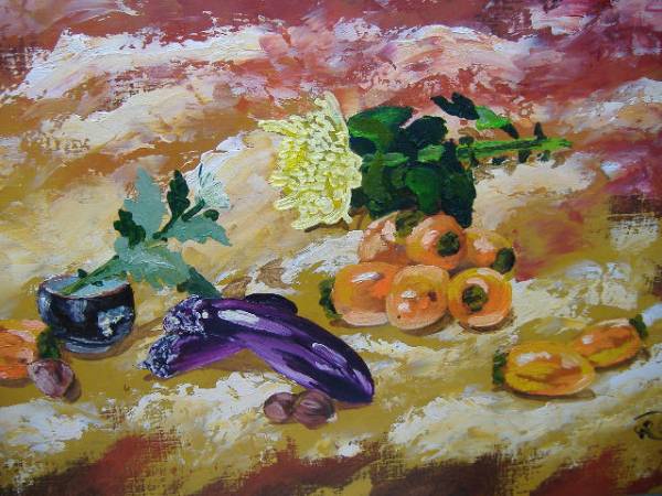 मिकियो इटाकुरा द्वारा तेल चित्रकला शरद ऋतु के टुकड़े Ⅱ कैनवास F30 बिक गया, चित्रकारी, तैल चित्र, प्रकृति, परिदृश्य चित्रकला