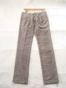 秋冬 Wool 172 イタリア製秋冬ウールパンツ size30 メンズ　スラックス　グレー