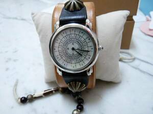 TANTRA*GROWAO2* handle tomeido*nme leather * wristwatch 