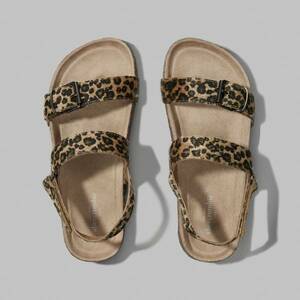  Abercrombie & Fitch девушки Leopard сандалии XL23~24cm новый товар трудно найти 