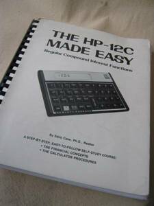 [ calculator ] Hewlett Packard financial affairs calculator HP-12C introduction manual 