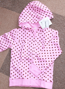 (^-^)ELFIN DOLL pink . Brown. polka dot pattern. Parker!100