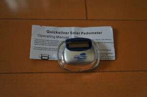 *Quick Silver SOLOR Pedmeter mile display solar pedometer 