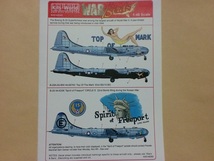 Kits-World　キッツワールド デカール 148080　1/48 B-29 スーパーフォートレス　爆撃機　Spirit 朝鮮戦争　アメリカ軍 ノーズアート_画像1